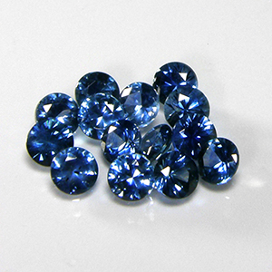 3.5mm Round Dark Blue Montana Sapphire