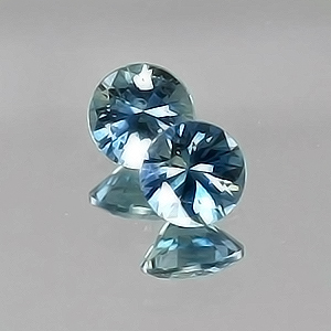 5.5mm Round Light Greenish-Blue Montana Sapphire