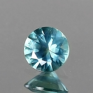 6.5mm Round Light Greenish-Blue Montana Sapphire