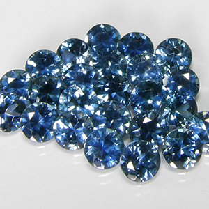 4.0mm Round Medium Greenish-Blue Montana Sapphire