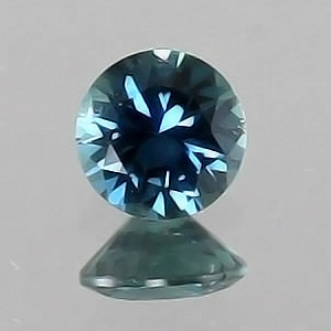 6.5mm Round Dark Greenish-Blue Montana Sapphire