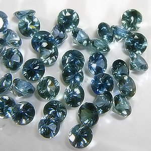 4.5mm Round Medium Bluish-Green Montana Sapphire