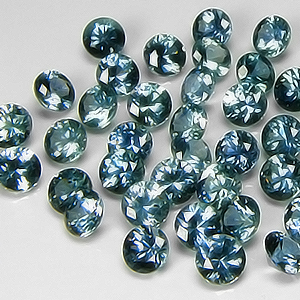 4.0mm Round Medium Bluish-Green Montana Sapphire